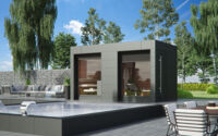 Bauhausstil | Saunakubus | Rhombus | Gartensauna @ 2023 Westerhoff GmbH Deutschland