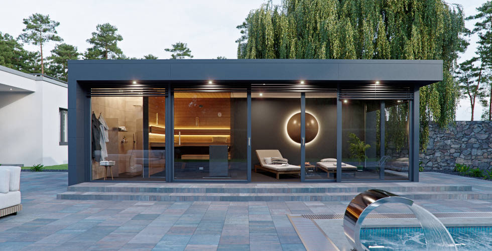 Design Saunahaus Kubus F28-2 | © 2025 Westerhoff GmbH Damme